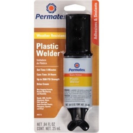 Permatex PA Permapoxy 5 Minute Plastic Weld - Cream .84fl oz dual syringe 84115